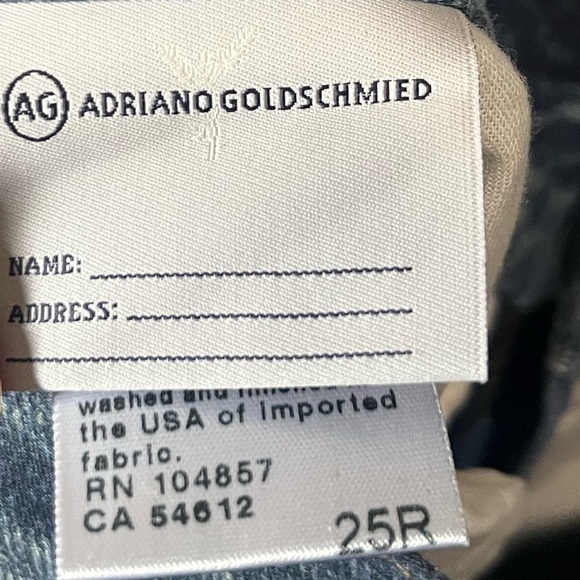 AG Adriano Goldschmied- The Nikki Relaxed Skinny Size 25R - Picture 6 of 6